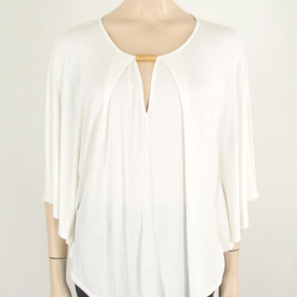 Ella Moss Leda Flutter Sleeve Jersey Top